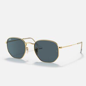 Ray-Ban Hexagonal Gold Sunglasses